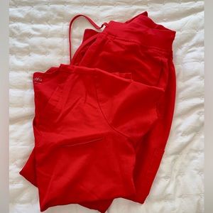 Mandala Red Scrub Set Medium with Jogger Pant